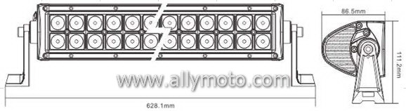 120W LED Light Bar 2009